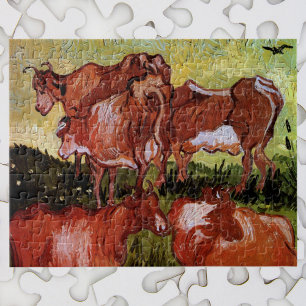 Quebra-cabeça Vacas (após Jordaens) por Vincent van Gogh