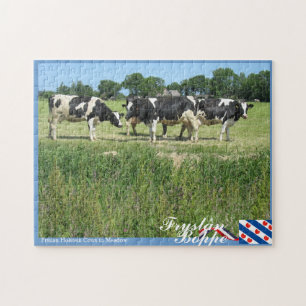 Quebra-cabeça Vacas de Holstein do Frisian de Fryslân Boppe no