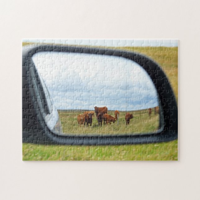 Quebra-cabeça Vacas no espelho (Horizontal)