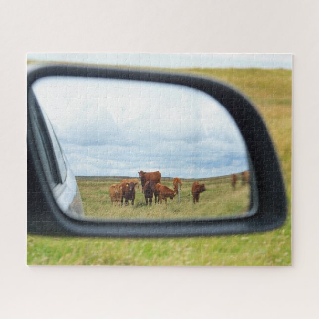 Quebra-cabeça Vacas no espelho (Horizontal)