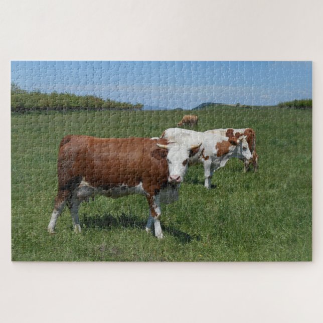 Quebra-cabeça Vacas no pasto (Horizontal)