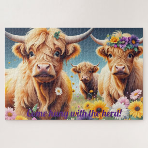 Quebra-cabeça Vacas planas 20 x 30