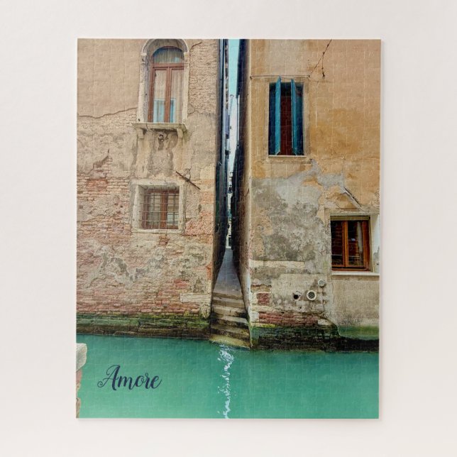 Quebra-cabeça Vaga de Foto do Canal de Veneza Itália Amore (Vertical)