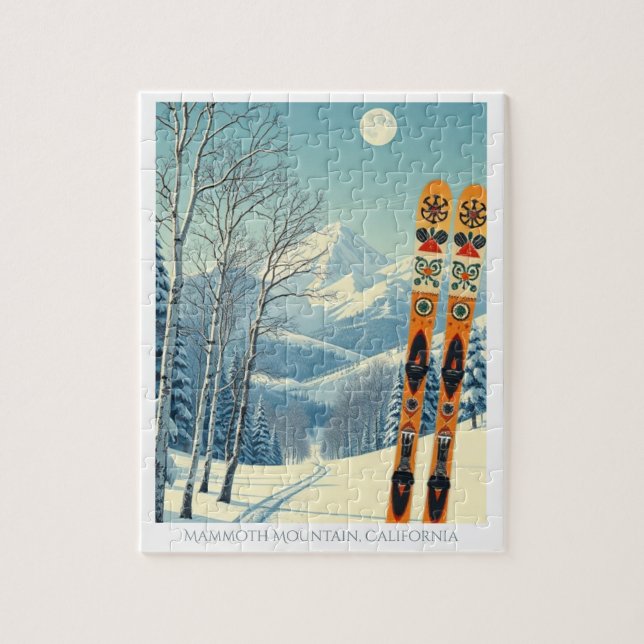 Quebra-cabeça Vagas de esqui na Mammoth Mountain California (Vertical)