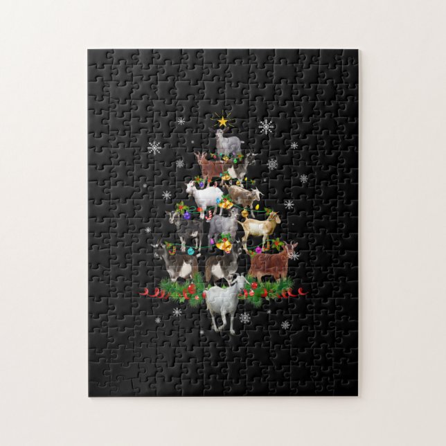 Quebra-cabeça Vai ao Natal, Árvore, neve, Natal (Vertical)