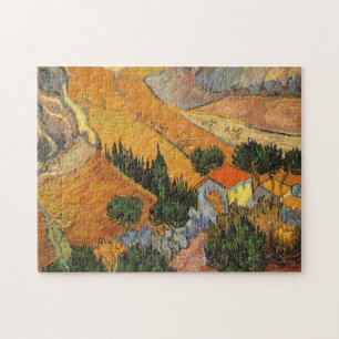 Quebra-cabeça Vale com o Plowman por Vincent van Gogh