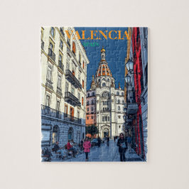 Quebra-cabeça Valencia Espanha Viagem Art Vintage