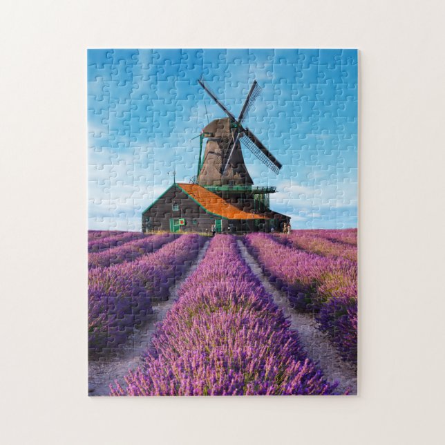 Quebra-cabeça Valensole Lavanda Fields Provence França (Vertical)