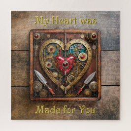 Quebra-cabeça Valentine Steampunk Rubis E Adagas Guerreiro