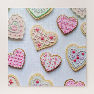 Quebra-cabeça Valentine's day heart cookies