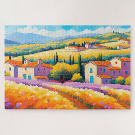 Quebra-cabeça "Vallée Florale" - Provença paisagística alargada