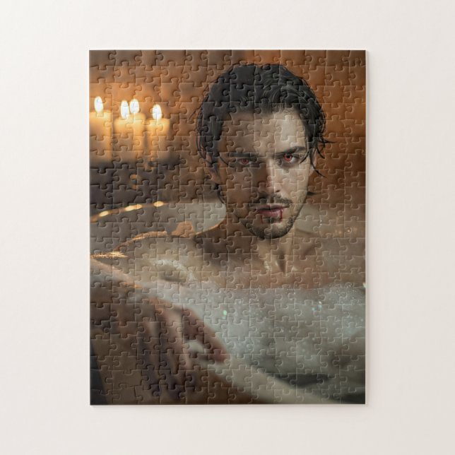 Quebra-cabeça Vampiro Sedutor Vampiro em Bubble Bath (Vertical)