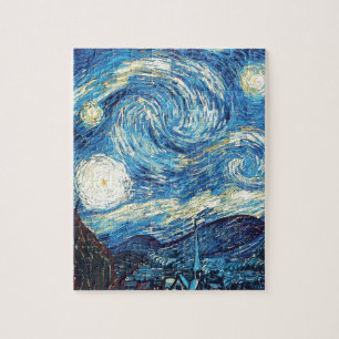 Quebra-cabeça Van Gogh a arte 1889 do vintage da noite estrelado
