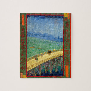 Quebra-cabeça Van Gogh A ponte na chuva depois de Hiroshige