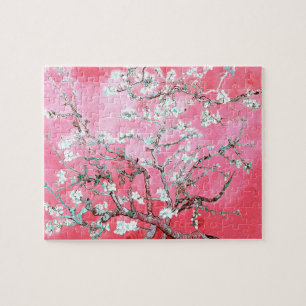 Quebra-cabeça Van Gogh Almond Blossomo Azul Rosa