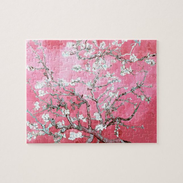 Quebra-cabeça Van Gogh Almond Blossomo Azul Rosa (Horizontal)