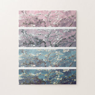 Quebra-cabeça Van Gogh Almond Blossomo de Lavanda Rosa Teal