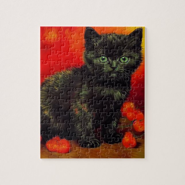 Quebra-cabeça Van Gogh Black Kitten (Vertical)