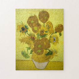 Quebra-cabeça Van Gogh - Girassóis, 4ª Versão, Repetição