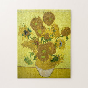 Quebra-cabeça Van Gogh - Girassóis, 4ª Versão, Repetição