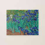 Quebra-cabeça Van Gogh Irises. impressionismo floral azul<br><div class="desc">Quebra-cabeça Van Gogh "Irises". Arte do impressionismo floral azul.</div>
