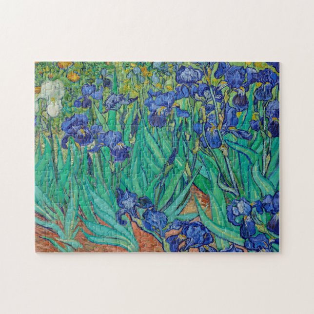 Quebra-cabeça Van Gogh Irises Painting (Horizontal)