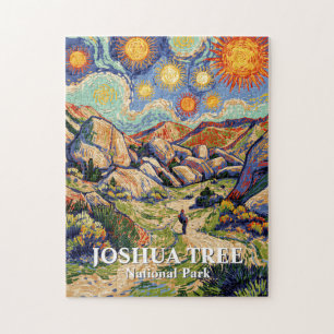 Quebra-cabeça Van Gogh Joshua Tree Hidden Valley Vintage Deserto