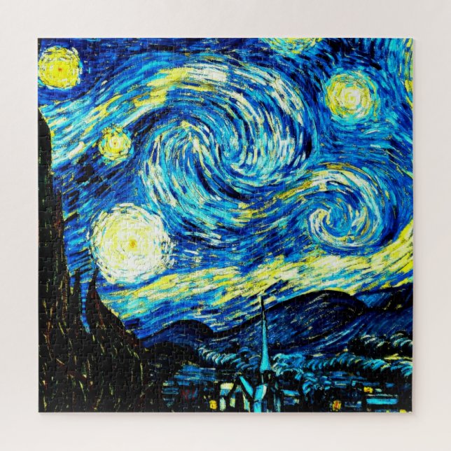 Quebra-cabeça Van Gogh - Noite Estrelada (Vertical)