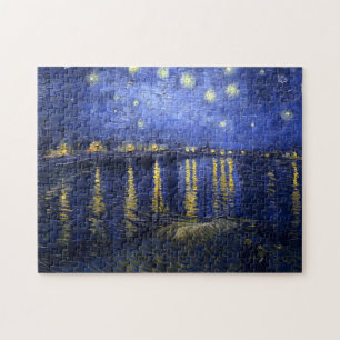 Quebra-cabeça Van Gogh: Noite estrelado sobre o Rhone