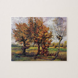Quebra-cabeça Van Gogh - Paisagem de Outono com Quatro Árvores