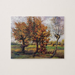 Quebra-cabeça Van Gogh - Paisagem de Outono com Quatro Árvores