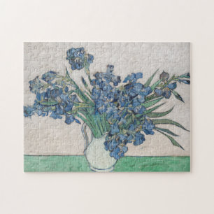 Quebra-cabeça Van Gogh Purple Irises Vase Floral Painting