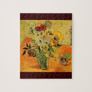 Quebra-cabeça Van Gogh que pinta videiras lunáticas das flores