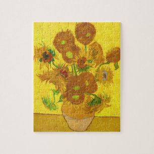 Quebra-cabeça Van Gogh Quinze Girassóis Em Uma Arte De Vaso