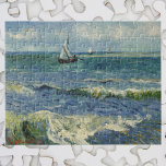 Quebra-cabeça Van Gogh Seascape em Saintes Maries de la Mer<br><div class="desc">A paisagem marinha em Saintes Maries de la Mer, de Vincent van Gogh, é uma pintura náutica apos impressionismo de arte vintage que apresenta embarcações de vela no oceano com ondas suaves. Sobre o artista: Vincent Willem van Gogh foi um pintor Poste-impressionista cujo trabalho foi mais notável por sua beleza...</div>