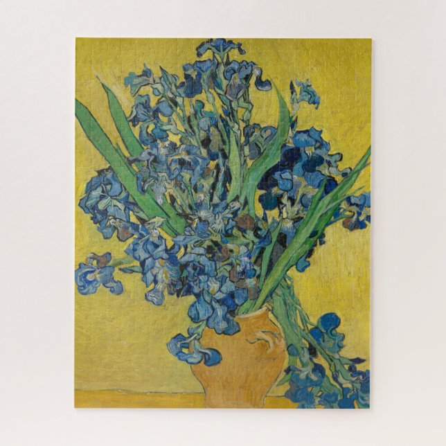 Quebra-cabeça Van Gogh Vase com irrisões em amarelo (Vertical)