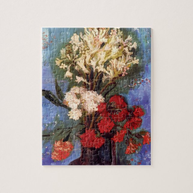 Quebra-cabeça Van Gogh - Vaso Com Cravos E Outras Flores (Vertical)