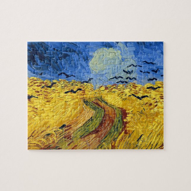 Quebra-cabeça Van Gogh Wheat Fields impressionista Painting (Horizontal)