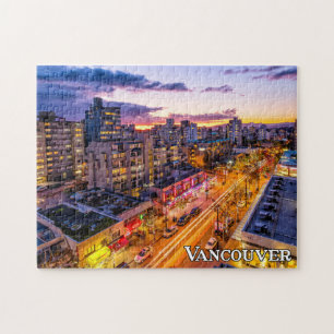 Quebra-cabeça Vancouver Skyline, British Columbia, Canadá