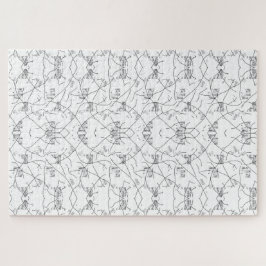 Quebra-cabeça Varrasco Botânico Elegante Desenhado À Mão