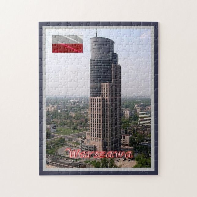 Quebra-cabeça Varsóvia - Torre Comercial - Polônia - (Vertical)