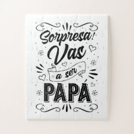 Quebra-cabeça Vas a ser Papa Anúcio de Embarazo Artístico