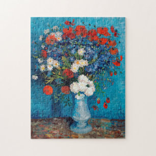 Quebra-cabeça Vase com Cornflower e Poppies, Van Gogh
