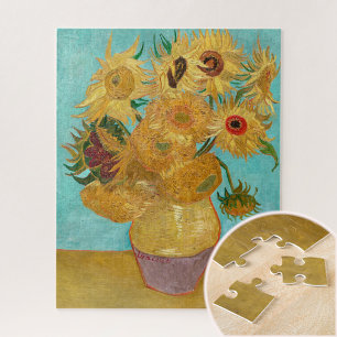 Quebra-cabeça Vase com doze girassóis por Vincent Van Gogh