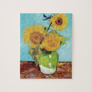 Quebra-cabeça Vase com Três Girassóis por Vincent Van Gogh