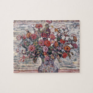 Quebra-cabeça Vase das Flores, Zinnias, de Maurice Prendergast