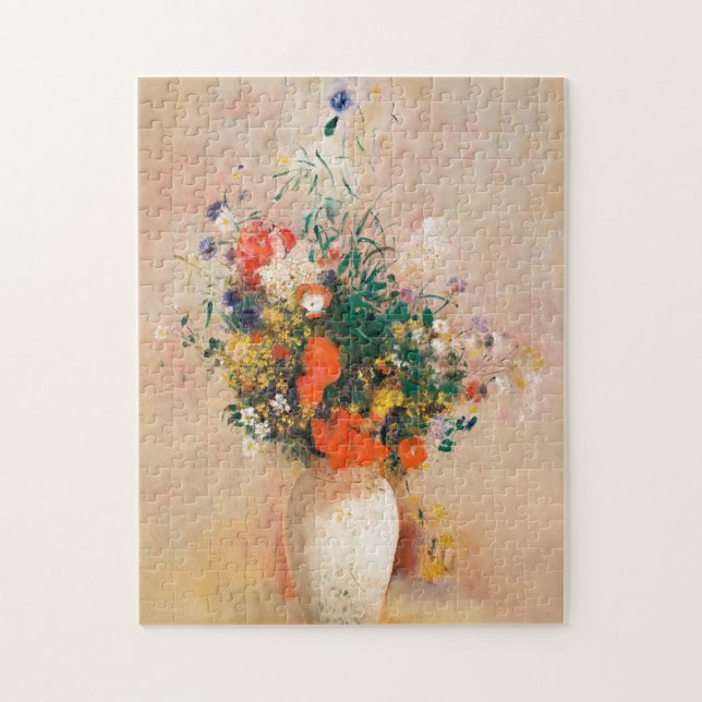Quebra-cabeça Vase de Flores por Redon Poste-Impressionista (Vertical)