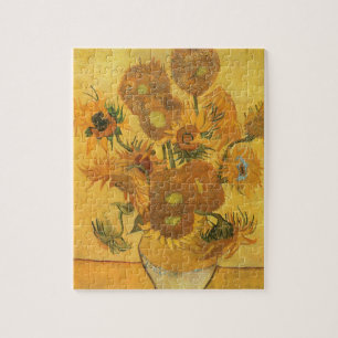 Quebra-cabeça Vaso com 15 Girassóis por Vincent van Gogh
