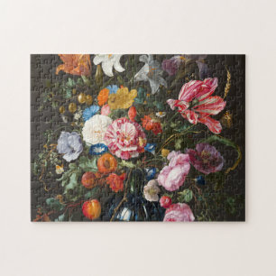 Quebra-cabeça Vaso de Flores. Criador Jan Davidsz de Heem.