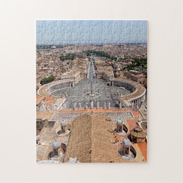 Quebra-cabeça Vaticano, Itália: Ruas. Vista aérea de Peter Squar (Vertical)